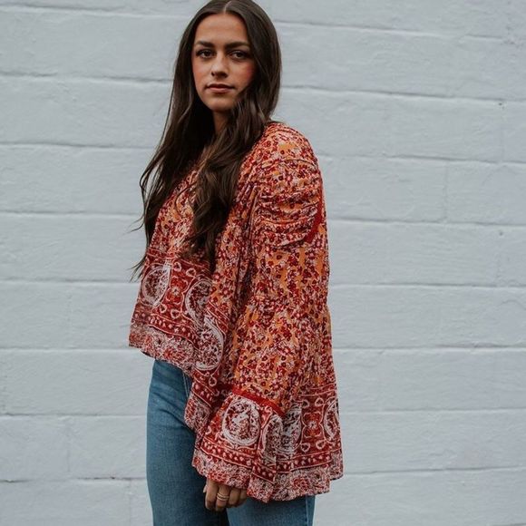 FREE PEOPLE| Lorraine Tiered Kimono - Picture 6 of 8